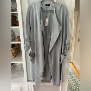New with tags Tahari jacket in tawny grey! MSRP $98